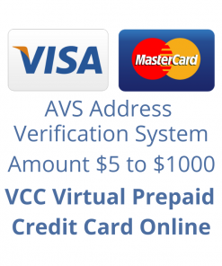 VCC Virtual Prepaid Credit Card Online